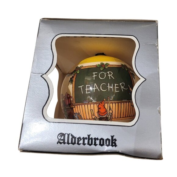 Vintage Alderbrook ''Teacher" Christmas ornament - Picture 1 of 5